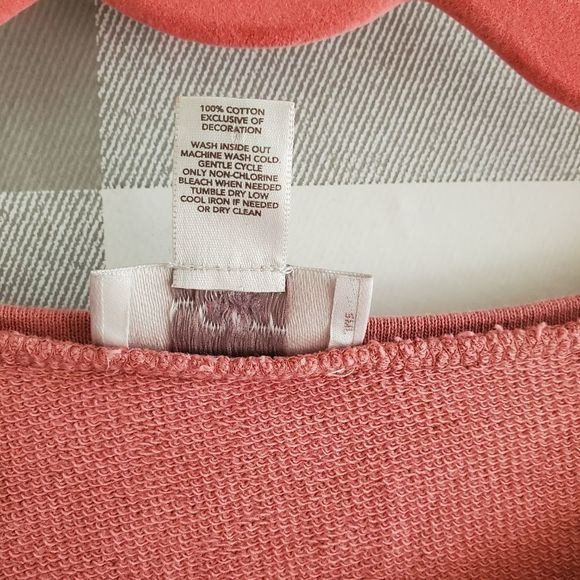 Loft 3/4 sleeve embroidered lightweight sweatshirt small - Picture 4 of 7